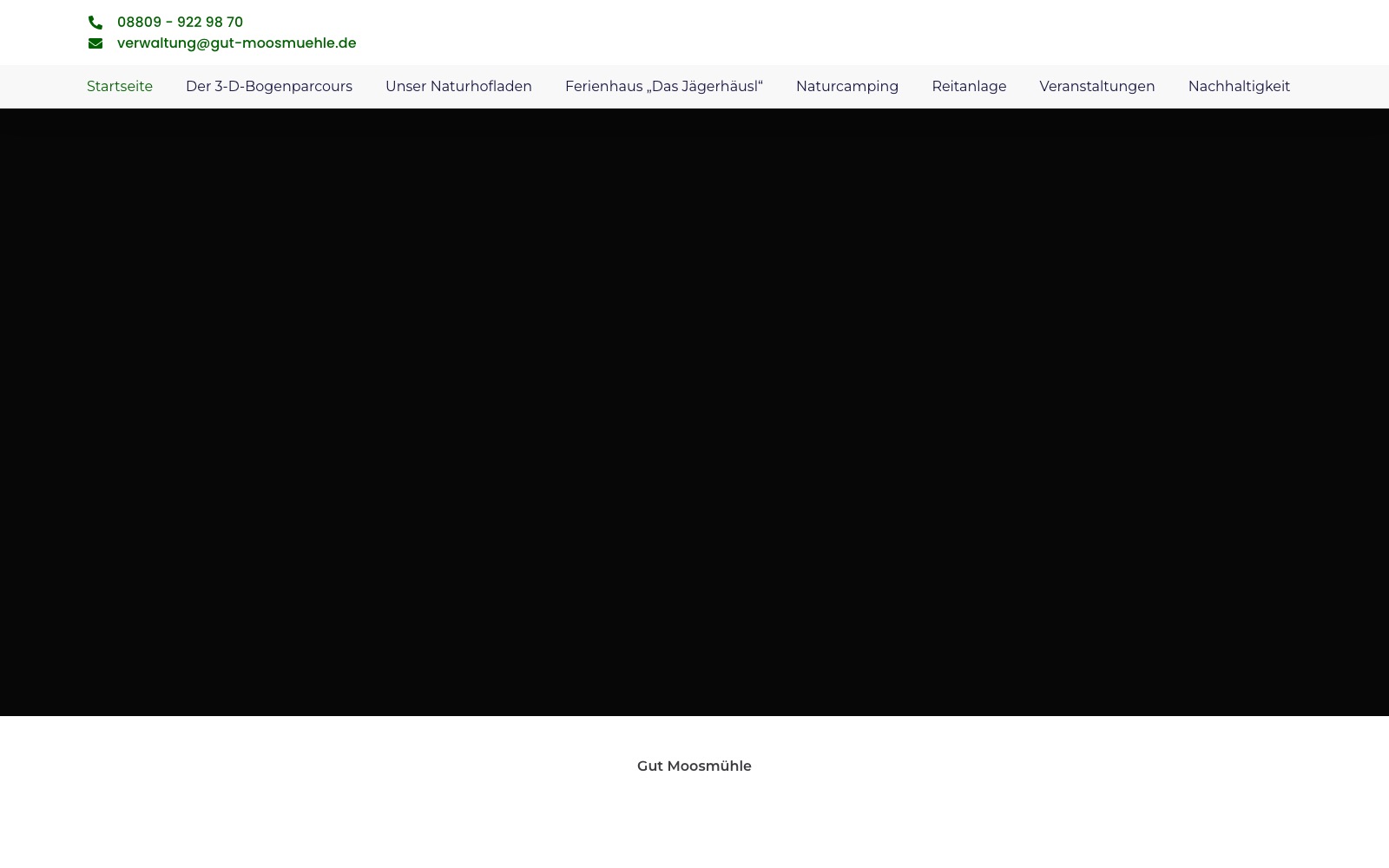 Gut Moosmühle Website