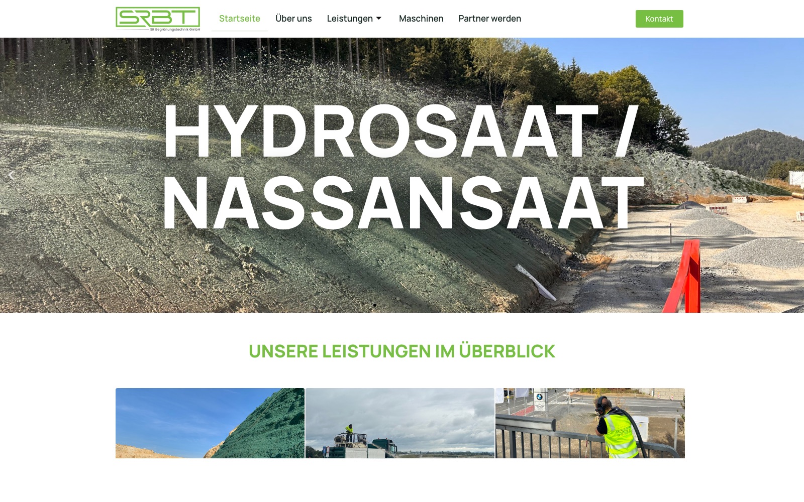 SR Begrünungstechnik Website