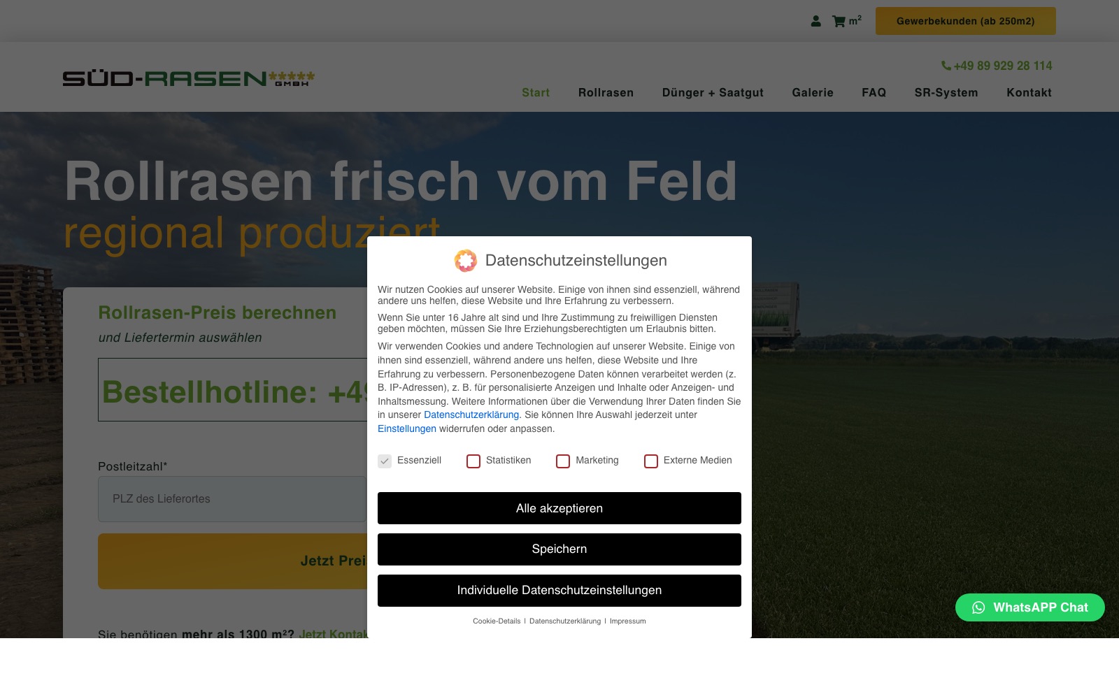 Süd-Rasen Website