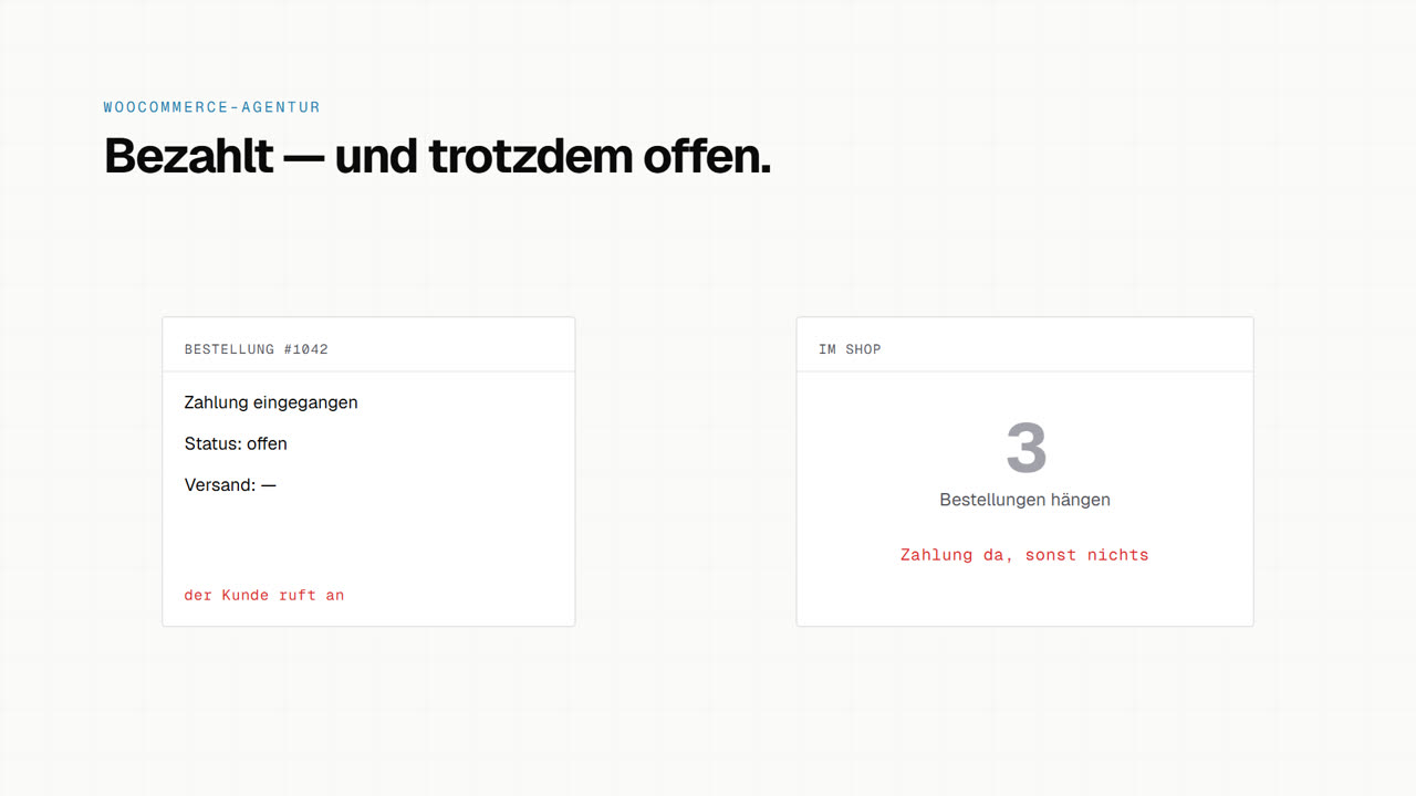 Vorschaubild zum Erklärvideo: Bezahlt — und im Shop steht sie als offen